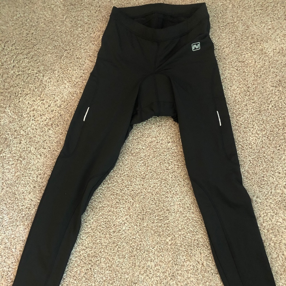 Nishiki Mens Black Compression Padded Pant